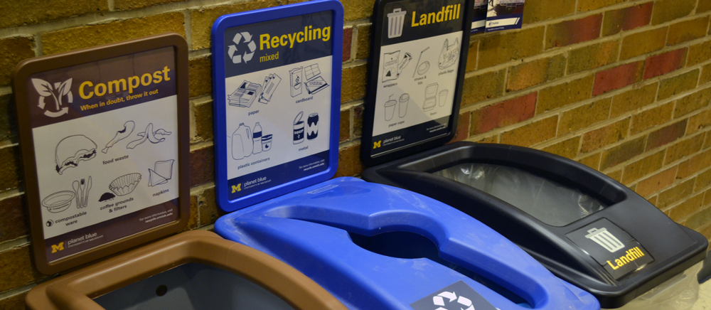 Waste Bins - University of Michigan - Office of Campus Sustainability