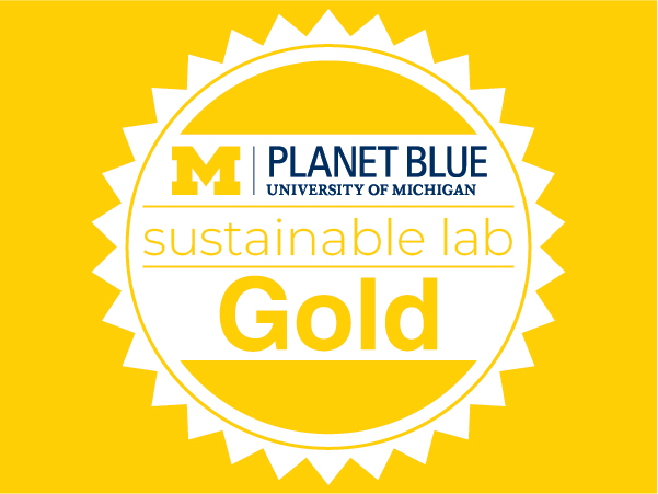 Sustainable Lab Certification gold badge